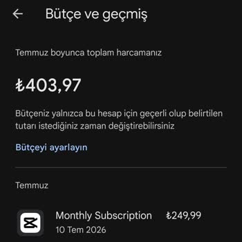 Ücretsiz Deneme Sözlerine Rağmen Çekilen 249,99 TL Ücretine İade Talebi