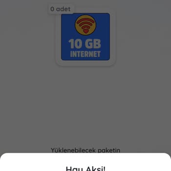 10 GB Hediye İnternetim Yüklenmiyor, Sürekli Hata