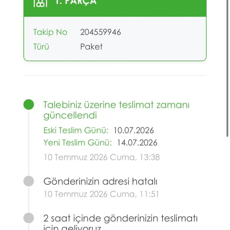 Adres Hatası Nedeniyle Teslimat Gecikti Ve Müşteri Hizmetine Ulaşılamıyor