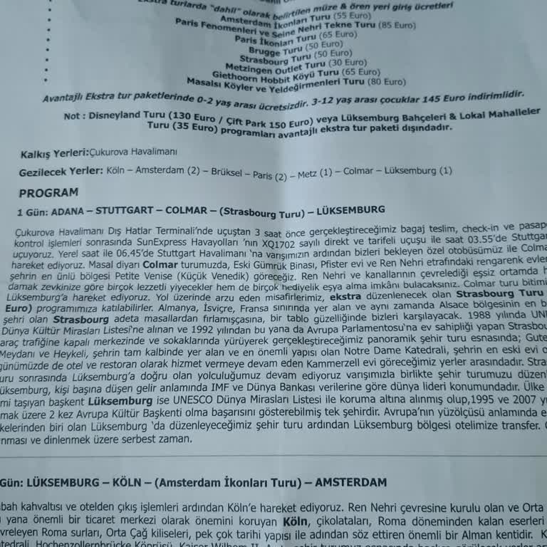 Uçuş Değişikliği Ve Sözleşmeli Şehirlerin İptali Nedeniyle Tur Ücretlerinin İadesi