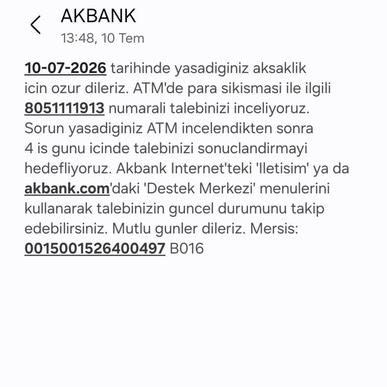 Kartsız ATM’de 50.000 TL Alıkonuldu