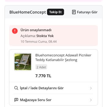 Stokta Yok Dedi Sonra Daha Yüksek Fiyatla Satıldı Ve Siparişim İptal Edildi