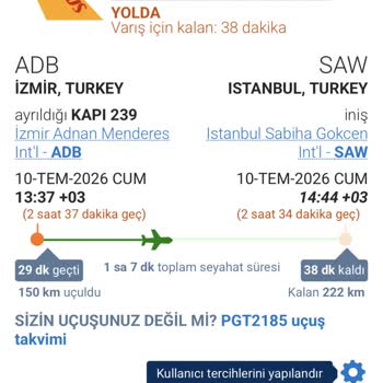 Pegasus Uçuşunda Uzun Gecikme Ve Yanlış Bilgiyle Yaşanan Mağduriyet
