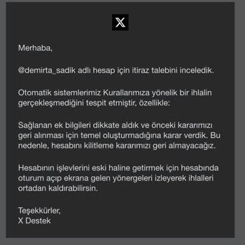 X Platformunda Hesabım Sürekli Askıya Alınıyor Ve Destek Çözüm Sunmuyor