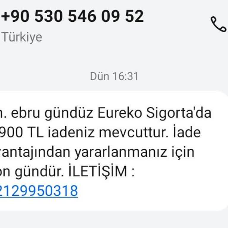 Eureko Sigorta’dan İzinsiz İade SMS’i Ve Kişisel Veri İhlali