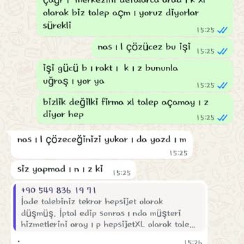 Yanlış Gönderilen Ürün İçin Hepsijet XL İadesi Süreci Çözülmedi