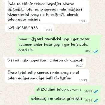 Yanlış Gönderilen Ürün İçin Hepsijet XL İadesi Süreci Çözülmedi