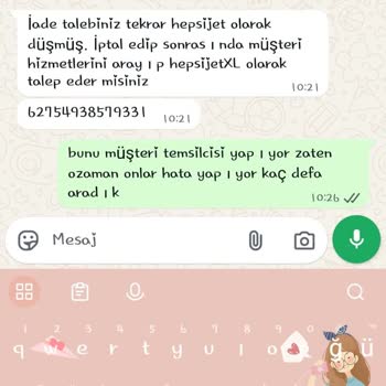 Yanlış Gönderilen Ürün İçin Hepsijet XL İadesi Süreci Çözülmedi