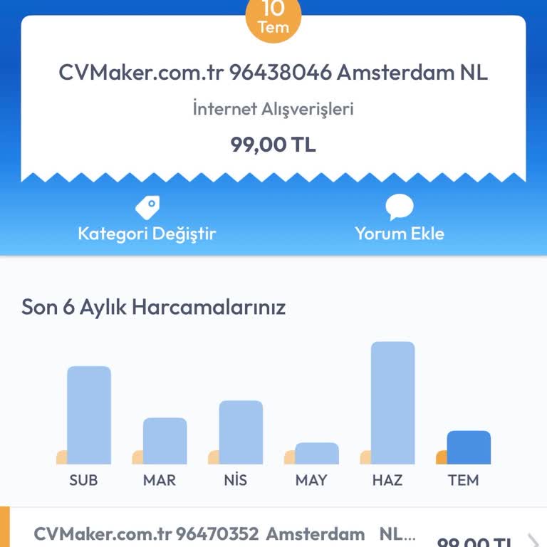 CV Maker Ücretli İndirme İptali Ve Geri Ödeme Talebi