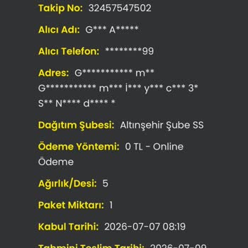 Sipariş Teslimatı Gecikti Ve Müşteri Hizmetine Ulaşılamıyor
