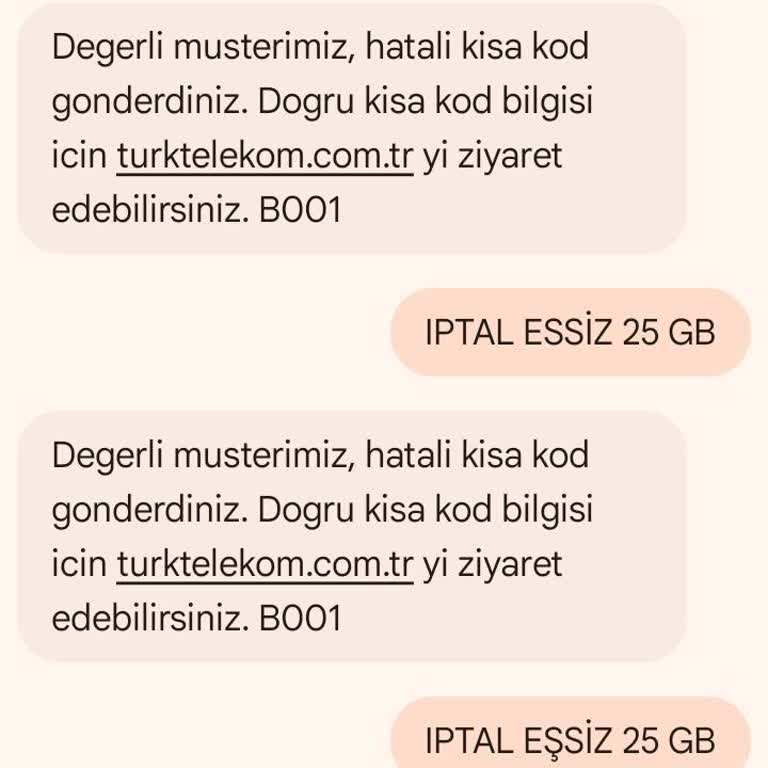 Türk Telekom 25 GB Eşsiz İnternet Paketi İptal Edilemiyor
