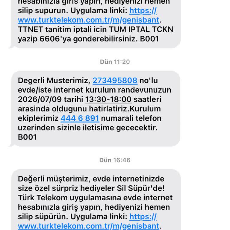 İnternet Nakil Randevularının Gelmemesi Ve Haksız Ücret İtirazı