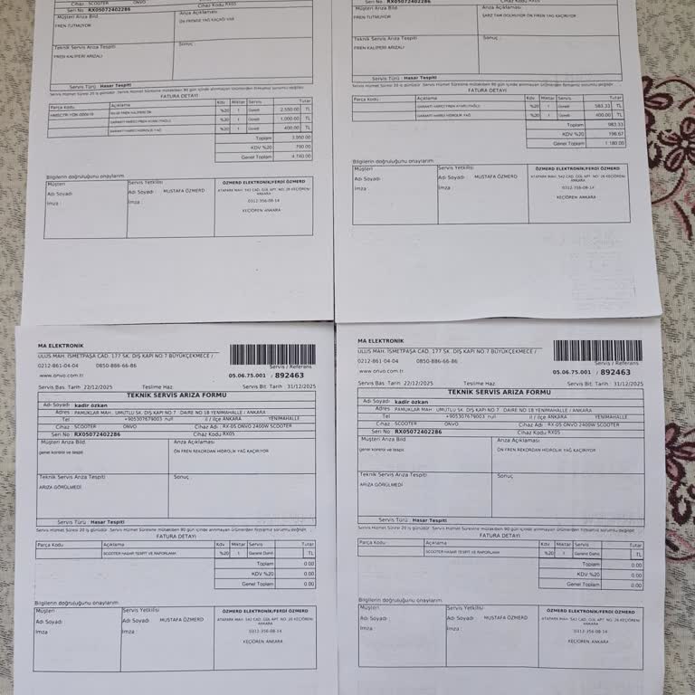 Garanti Kapsamında Olması Gereken Fren Arızası Ücretli Değişim Ve İade Talebi