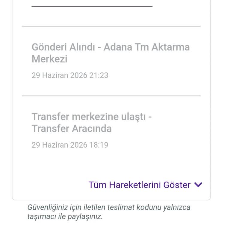 Transfer Sürecinde Duran Kargo İçin Acil Açıklama Ve Teslimat Talebi