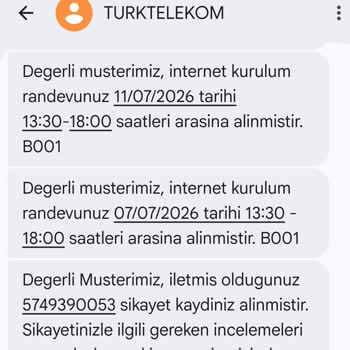 Türk Telekom Randevularını Değiştiriyor, Ekip Hiç Gelmiyor