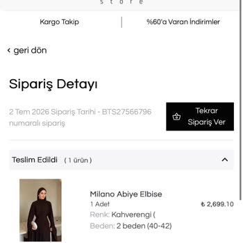 Sipariş Edilen 2 Beden Elbise 1 Beden Geldi, İletişim Cevapsız Ve Instagram'da Engellendim