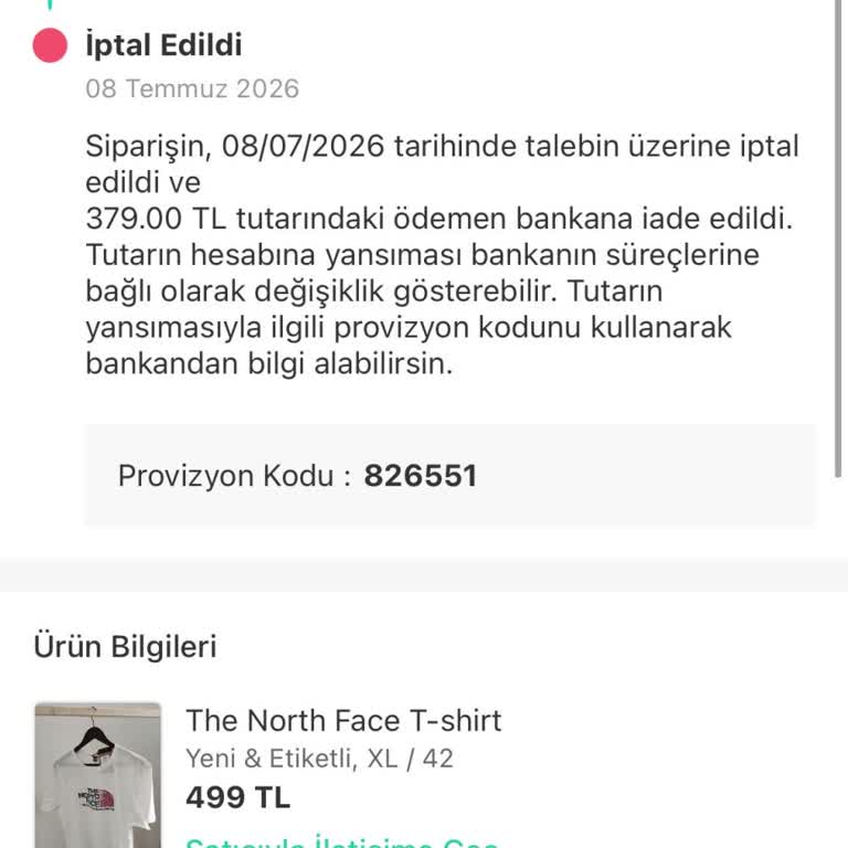 Dolap'ta Kargolanmayan Ürün Ve Geciken İade Kartıma Yansımıyor