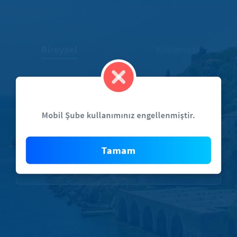 Kredi Kartı Borcundan Mobil Şube Erişiminin Engellemesi Hakkında Şikayet