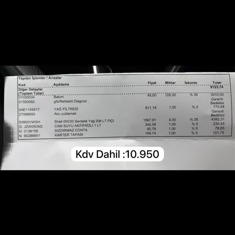 Volkswagen T-Roc Bakım Ücretlerinde Ani Ve Aşırı Artış Şikayetim
