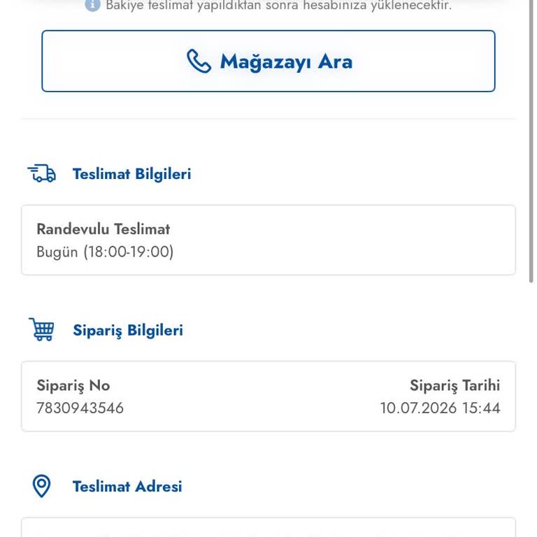 Kapıda Ödeme Siparişinin Gecikmesi Ve Hızlı Teslim Talebi