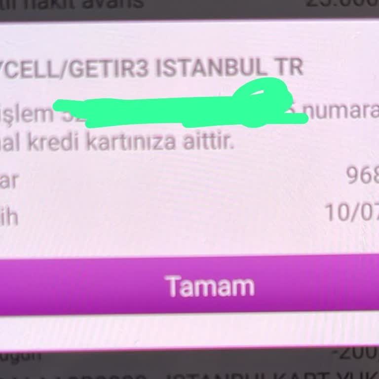 Getir Kartımda 127 TL Fazladan Tahsilat Görünüyor