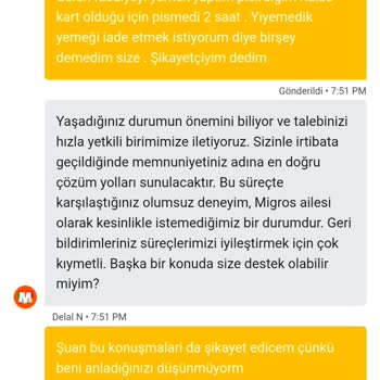 Taze Fasulye İstediğimde Kartlaşmış Ürün Gönderildi Ve İade Talebi İstenmeden Açıldı