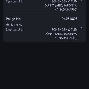 Uçuş Öncesi Eşimin Poliçe Belgesine Erişememe Ve Acil Yardım Talebi