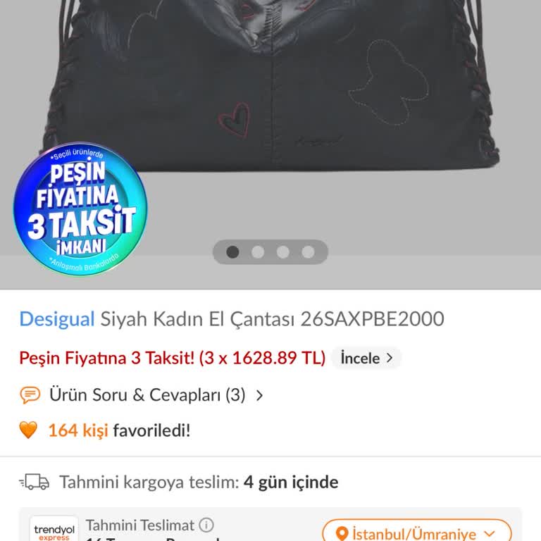 Boyner'de Çanta Fiyatı Düşmüş Olmasına Rağmen Fark İadesi Talebi