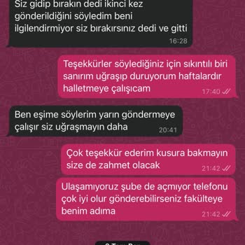 Geri İadeli Evrakların Teslim Edilmemesi Ve Kurye Davranışı Nedeniyle Mağduriyet