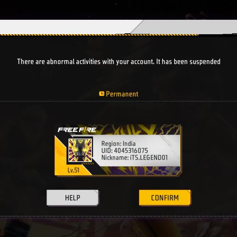 Free Fire UID Permanently Banned for Skin Tool