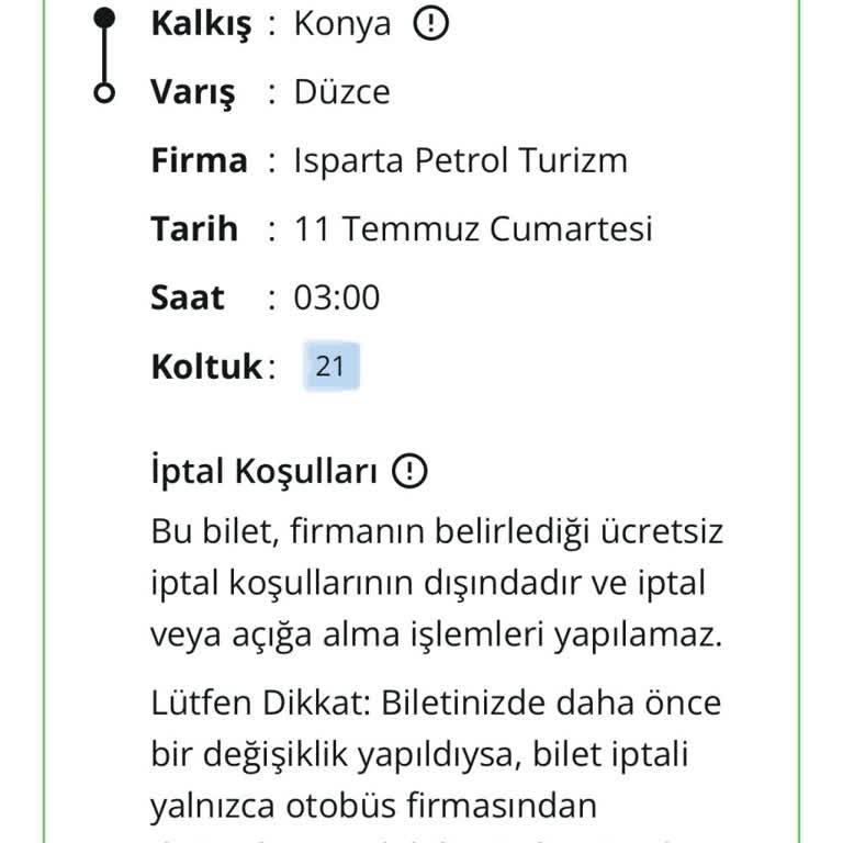 Enuygun Ve Isparta Petrol Bilet İptali Ve İade Sorunu