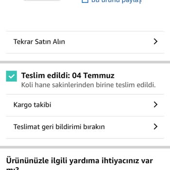 Teslim Edildi Bildirilen Siparişlerim Gelmedi