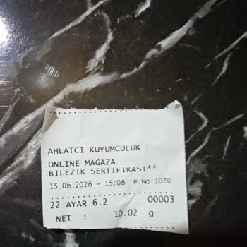 Kullanılmış Ve Eğik Gelen Bilezik İçin Hemen Değişim Talebi