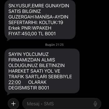 Obilet Ve Vip Turizm'in Çelişkili Sefer Saati Nedeniyle Bilet İptali Reddedildi Ve İade Alınamadı