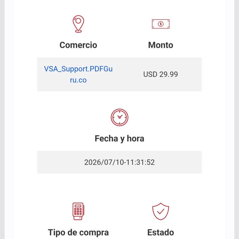 Cobro no autorizado Pdf Guru, solicito reembolso y cancelar suscripción