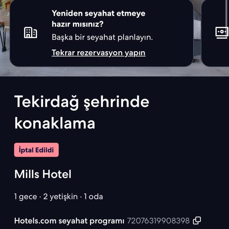 İptal Edilen Rezervasyonun Ödül Puanı İadesi Yapılmadı