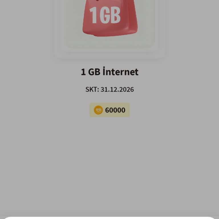 Algida Kazan Uygulamasında 1 GB İnternet Hakkı Tanımlanamıyor