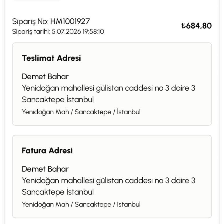 Tesettür Mayo Olmadığına Rağmen İade Reddiyle Mağdur Oldum