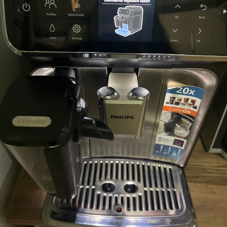 Philips 5500 Lattego Kahve Makinesinde Damlama Tepsisi Uyarısı Sorunu