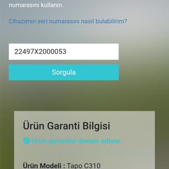 Tapo C310 Güvenlik Kamerasında Kullanılmış Ürün Şüphesi Ve Garanti Tarihi Uyumsuzluğu