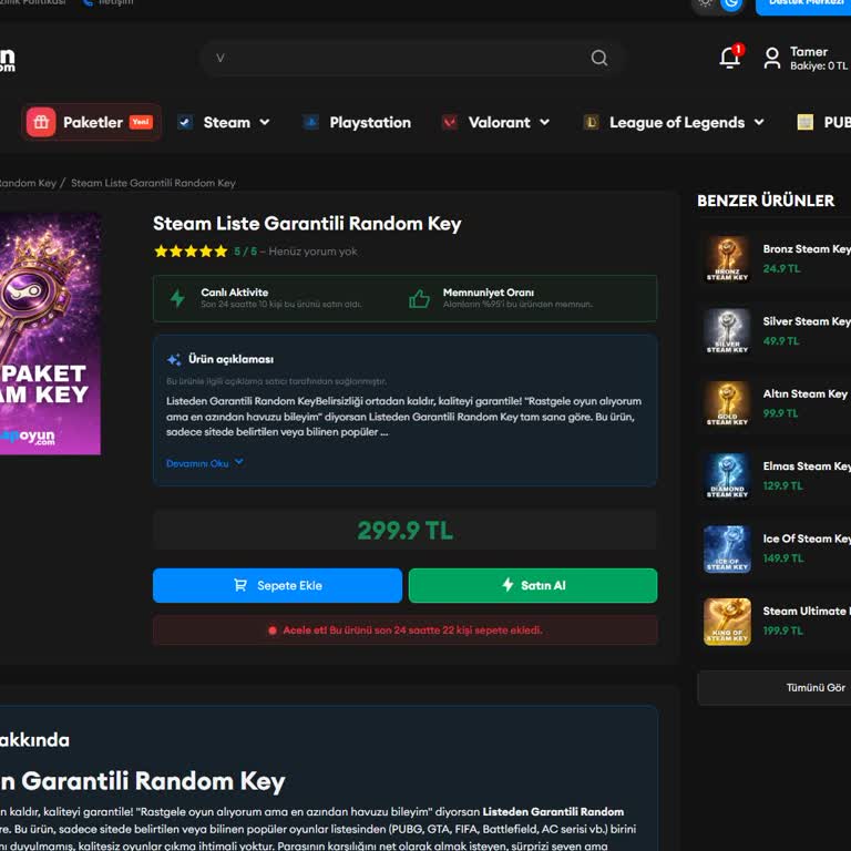 Hesapoyun.com İlanla Gönderilen Ürün Arasındaki Fark