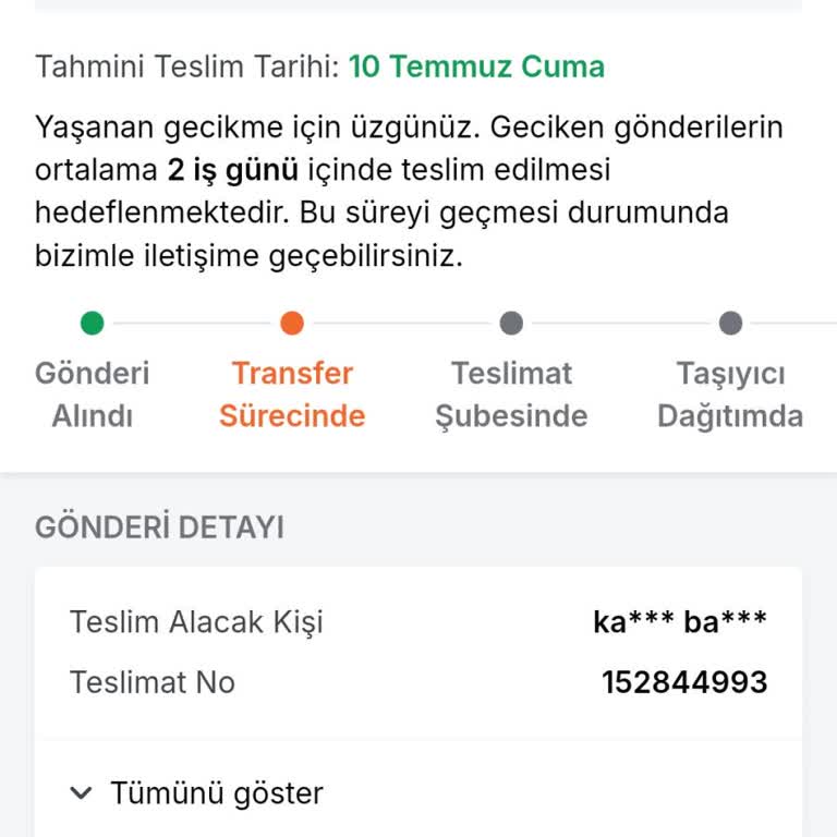 Trendyol Express'te Çakı Teslimi Gecikti Ve Acil Çözüm Bekliyor