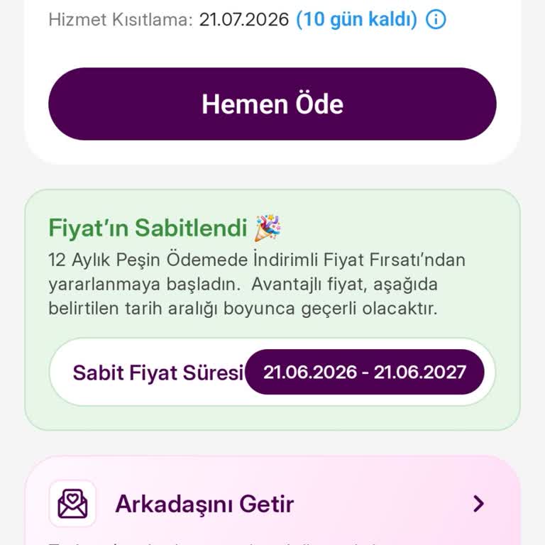 Yıllık Peşin Ödeme Sonrası Oluşan Yanlış Fatura Ve Canlı Destek Erişimi Sorunu