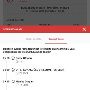 Kale Seyahat’te Uzun Mola Nedeniyle 1.5 Saatlik Gecikme Ve Mağduriyet