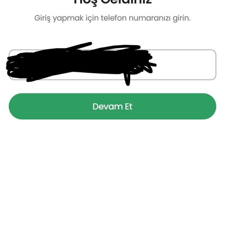 Telefon Numarasıyla Girişte Sürekli Beklenmedik Hata