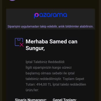 Aynı Kitabın Çift Siparişi İptal Edilmedi Ve Müşteri Temsilcisi Telefonu Kapattı