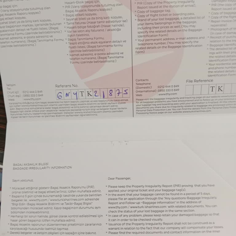 Şanlıurfa Nişanı İçin Kayıp Bagajımın Acil Teslimi Ve Bilgi Talebi