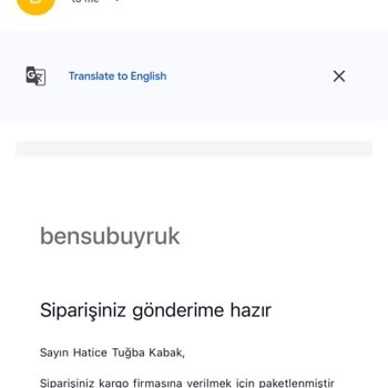 Bensu Buyruk'tan Siparişim Kargoya Verilmedi, İletişim Yok Ve İade Talebim