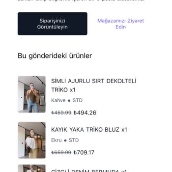 Bensu Buyruk'tan Siparişim Kargoya Verilmedi, İletişim Yok Ve İade Talebim