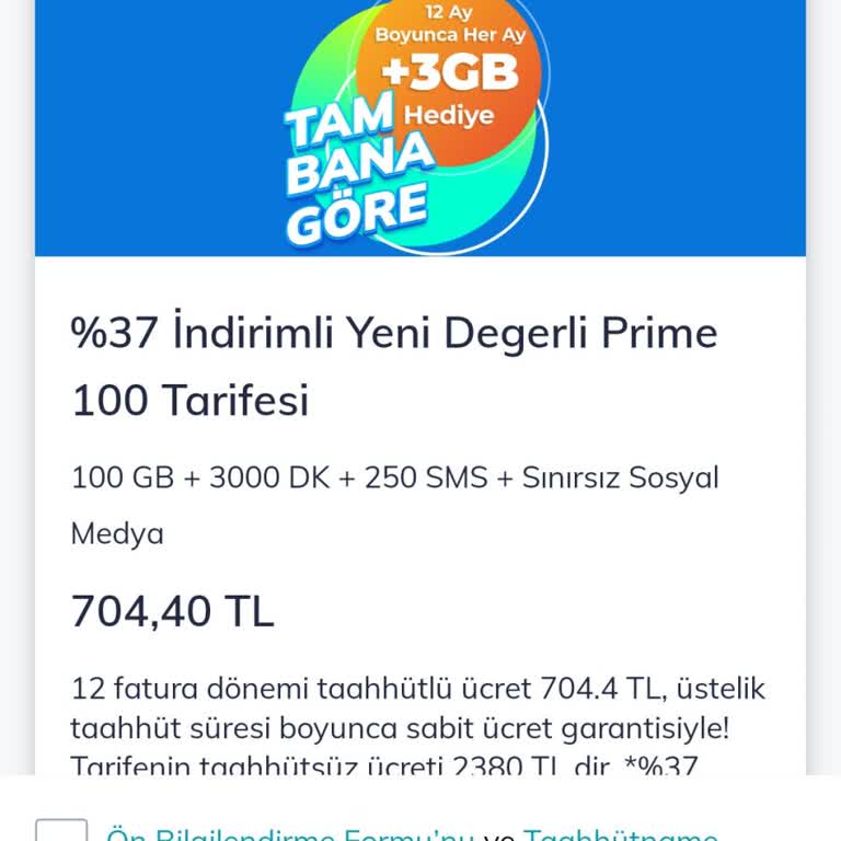 Tarifede Fiyat Artışı Sözünü Tutmadı